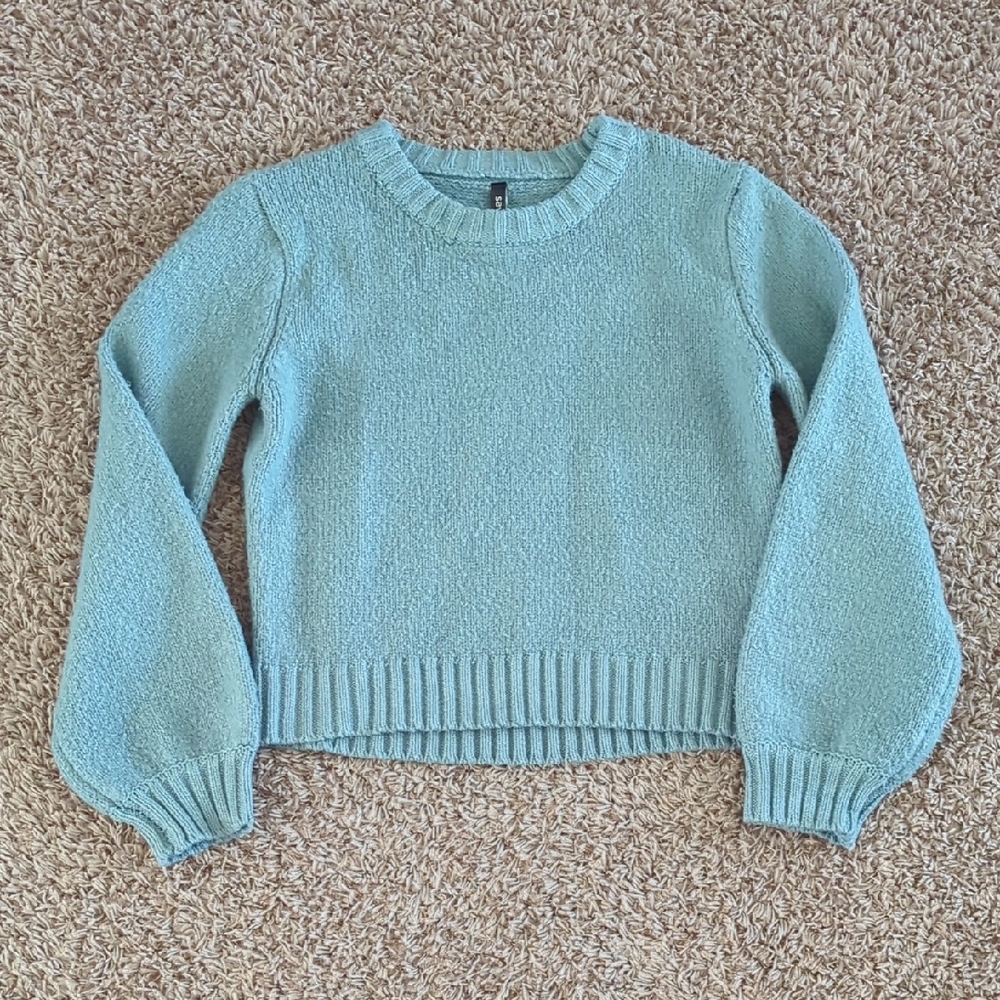 💲 Women's Green Crew Neck Sweater
